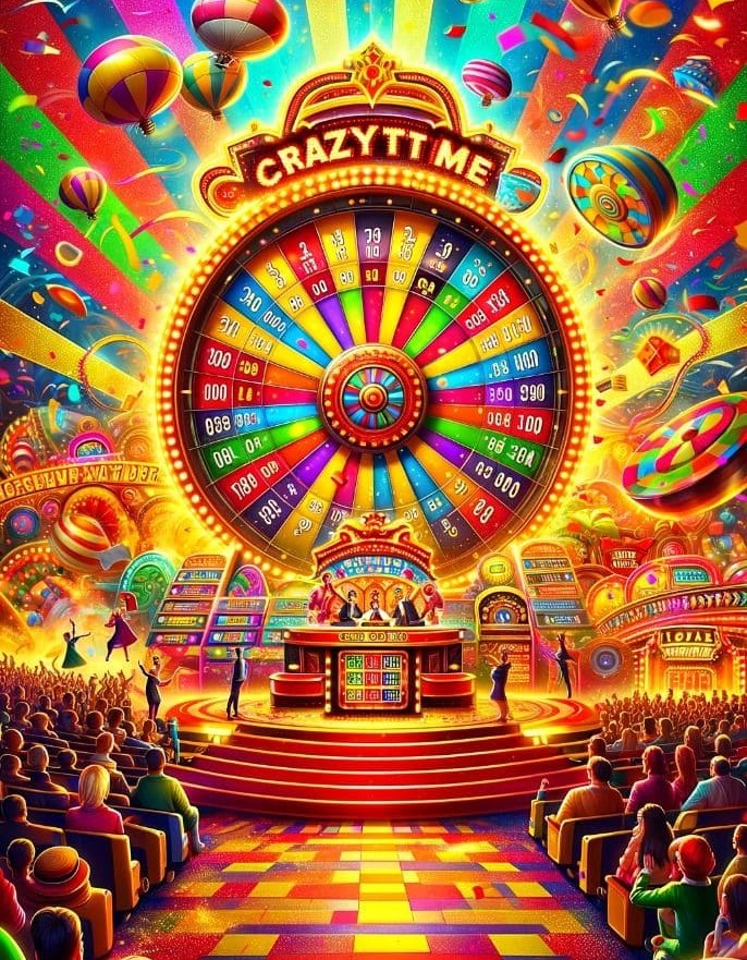 7E77 Crazy Time neon studio packed with personality, excitement, and viewers
